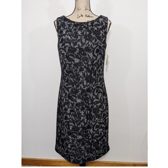 $120 New Coldwater Creek Elegant Scroll Sheath Dress 6 - Picture 1 of 11